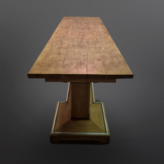 Image 1 of Imposante Haagse school stijl tafel, Zwitserland 1940