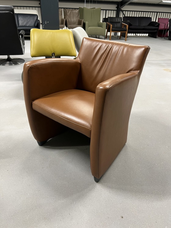 Image 1 of Leolux Kilenge Fauteuil bruin leer