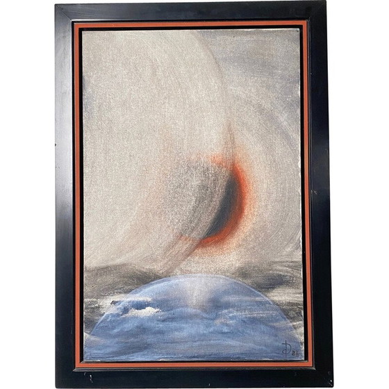 Image 1 of Vintage schilderij "Utopia misschien" door Isabelle de Duve, 1988