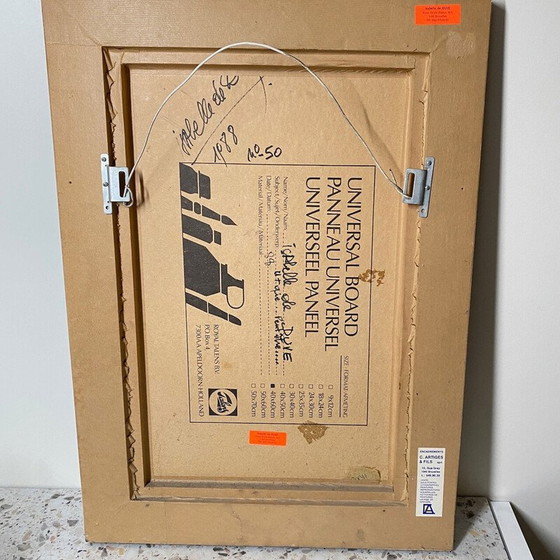 Image 1 of Vintage schilderij "Utopia misschien" door Isabelle de Duve, 1988