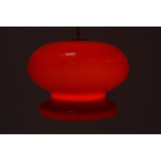 Vintage glazen hanglamp, Tsjecho-Slowakije 1960