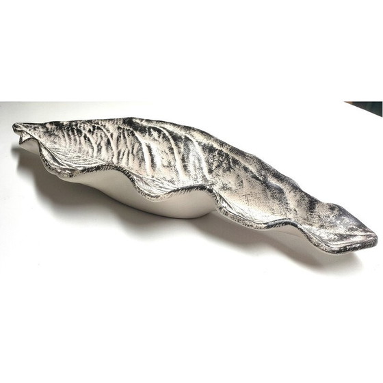 Image 1 of Vintage keramisch blad van Pol Chambost, 1950