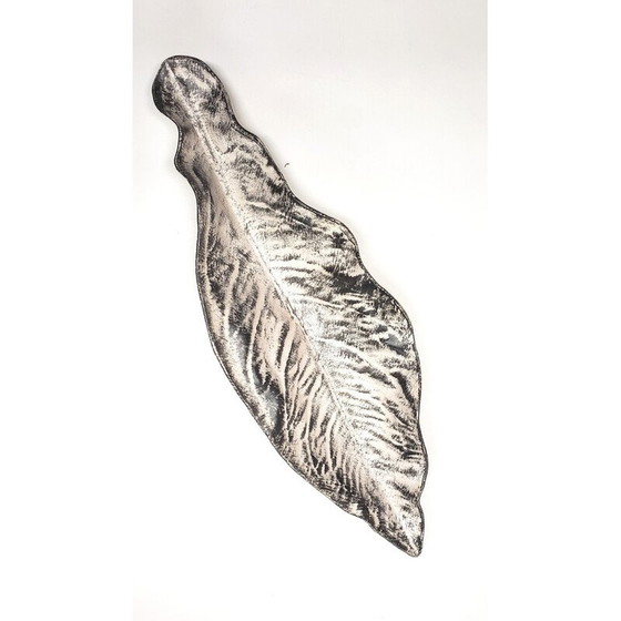 Image 1 of Vintage keramisch blad van Pol Chambost, 1950