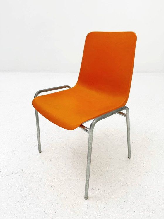 Image 1 of 6 stapelbare stoelen Mid Century, Helmut Starke, 1960