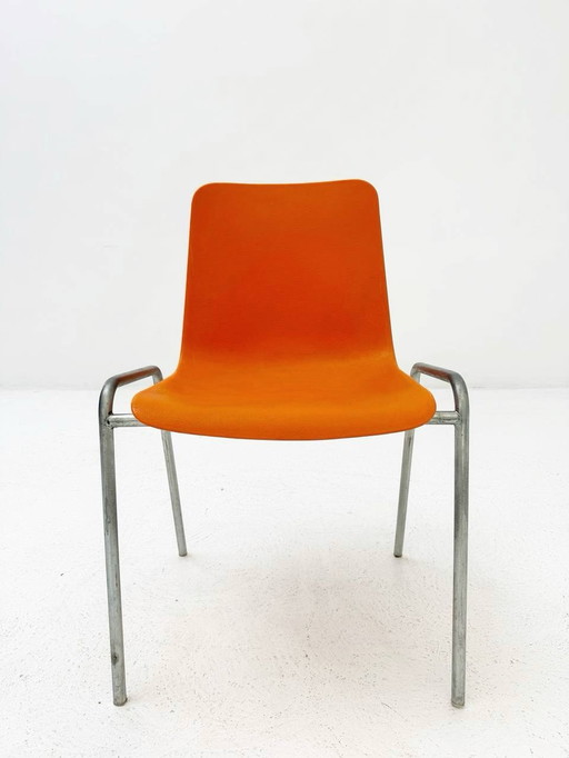 6 stapelbare stoelen Mid Century, Helmut Starke, 1960