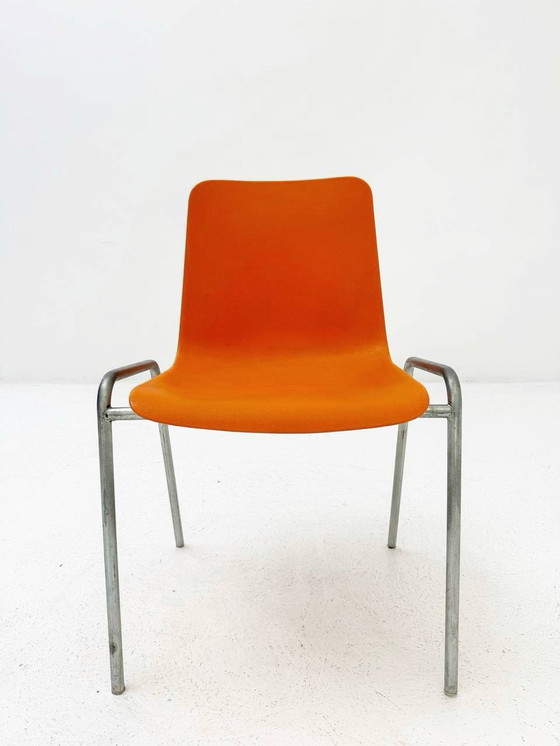 Image 1 of 6 stapelbare stoelen Mid Century, Helmut Starke, 1960