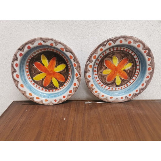 Image 1 of Paar oude keramische borden van Giovanni De Simone