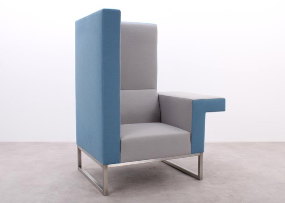 Image 1 of Casala Palau Bricks fauteuil blauw/grijs