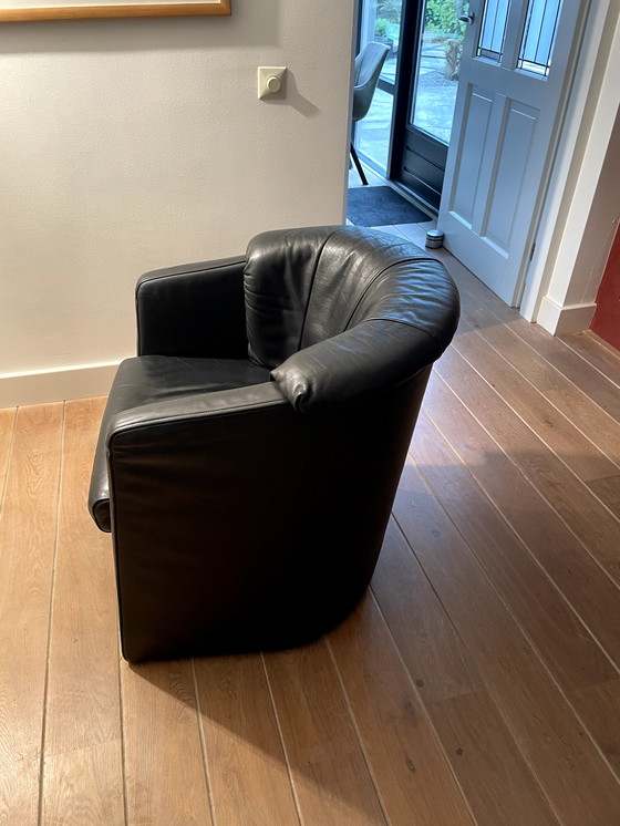 Image 1 of 2x Rold Benz fauteuil leer