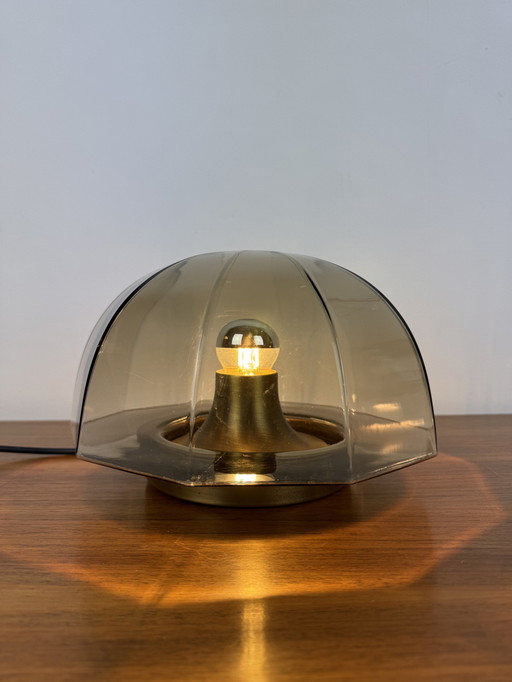 Vintage Symmetrisch Rookglazen Plafondlamp