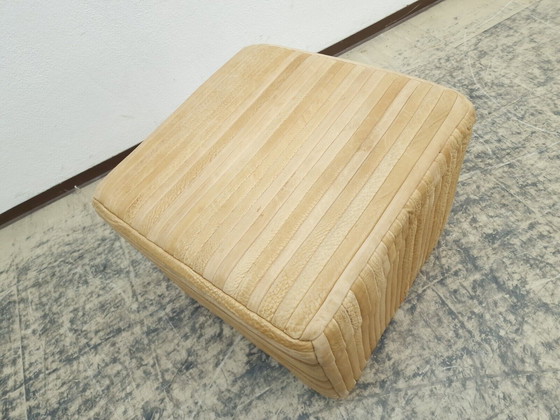 Image 1 of De Sede Ernst Lüthy Kruk Ottoman Designer Leren Fauteuil Desede