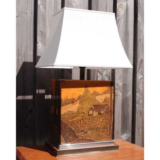 Image 1 of Vintage kunsthars lamp van Jean Claude Mahey