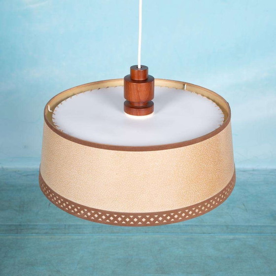 Image 1 of Japandi hanglamp 70s vintage minimalist boho pendant