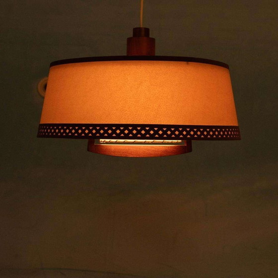 Image 1 of Japandi hanglamp 70s vintage minimalist boho pendant