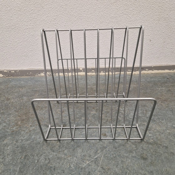 Image 1 of 90'S Metalen Lectuur Rek Lectuurmand