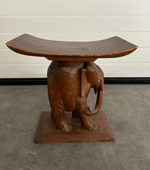 Vintage Design Bijzettafel Olifant Teakhout Jaren 50