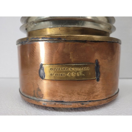 Image 1 of Vintage koperen lantaarn van Ouvrard et Villars, Frankrijk