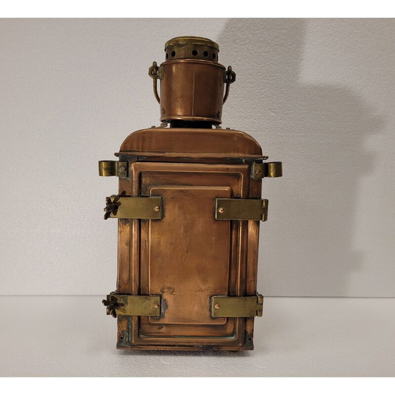 Image 1 of Vintage koperen lantaarn van Ouvrard et Villars, Frankrijk