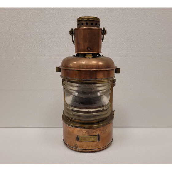 Image 1 of Vintage koperen lantaarn van Ouvrard et Villars, Frankrijk
