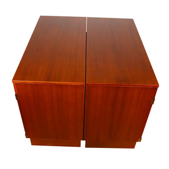 Image 1 of Zweeds dressoir in teak van Bertil Fridhagen voor Bodafors, 1960S, set van 2