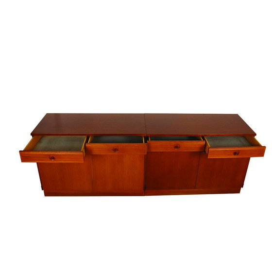 Image 1 of Zweeds dressoir in teak van Bertil Fridhagen voor Bodafors, 1960S, set van 2