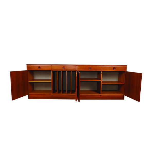 Image 1 of Zweeds dressoir in teak van Bertil Fridhagen voor Bodafors, 1960S, set van 2
