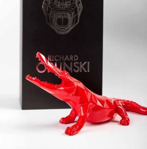 Image 1 of Richard Orlinski Croco Spirit Rood