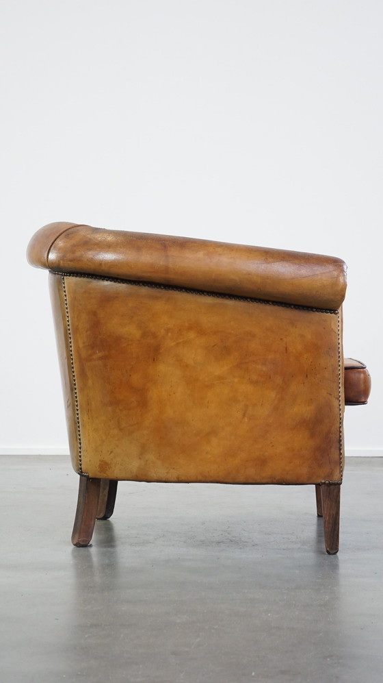 Image 1 of Vintage Schapenleren Clubfauteuil