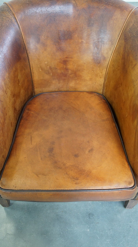 Image 1 of Vintage Schapenleren Clubfauteuil