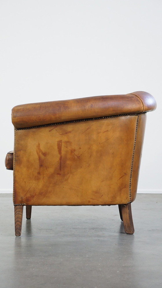 Image 1 of Vintage Schapenleren Clubfauteuil