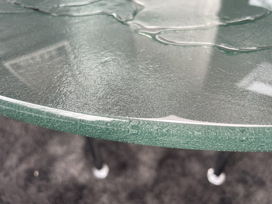 Image 1 of Vintage Salontafel Ijsglas Uniek En Zeldzaam Exemplaar 