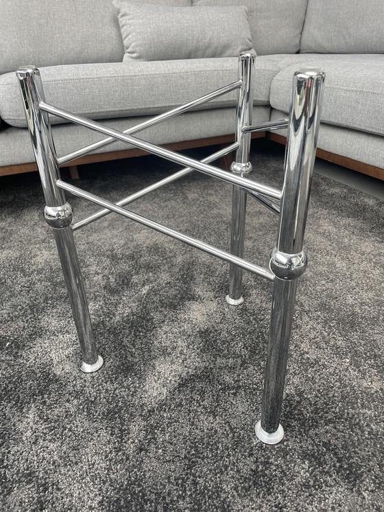 Image 1 of Vintage Salontafel Ijsglas Uniek En Zeldzaam Exemplaar 