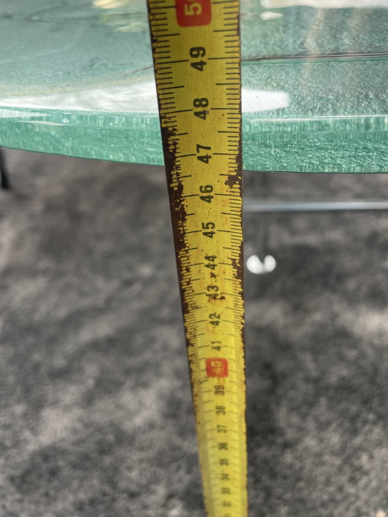 Image 1 of Vintage Salontafel Ijsglas Uniek En Zeldzaam Exemplaar 