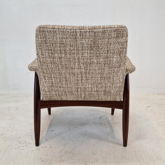 Image 1 of Vintage teakhouten fauteuil van Louis Van Teeffelen voor Wébé, Nederland 1960