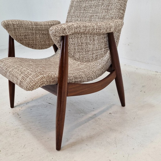 Image 1 of Vintage teakhouten fauteuil van Louis Van Teeffelen voor Wébé, Nederland 1960