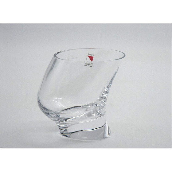 Image 1 of Vintage glazen en kristallen drinkset van Angelo Mangiarotti voor Cristallerie Il Colle, 1970