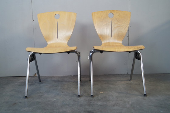 Image 1 of 10x Interstuhl design stoelen, set