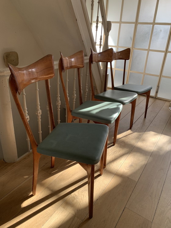 Image 1 of 4x Vintage eetkamerstoelen