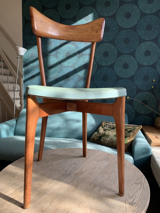 Image 1 of 4x Vintage eetkamerstoelen