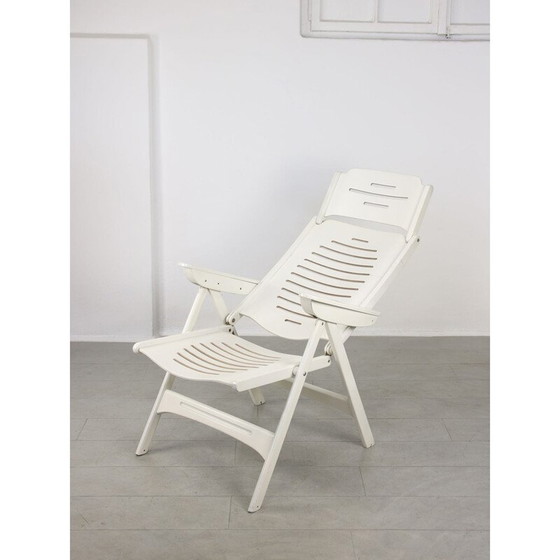 Image 1 of Vintage Deense opklapbare fauteuil met 5 standen