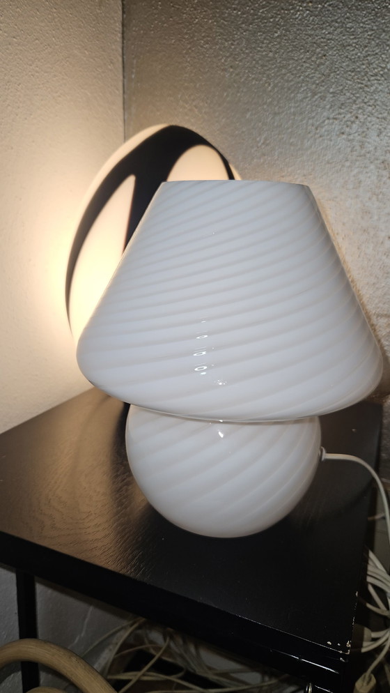 Image 1 of 70'S Mushroom Swirl Lamp