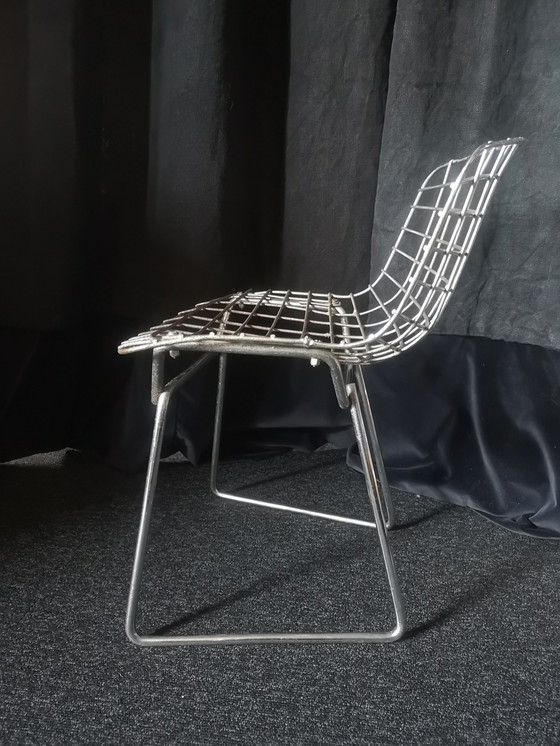 Image 1 of Harry Bertoia Kid Draad Stoel Ontwerp Metaal Chroom Vintage Editie