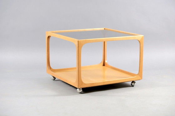 Image 1 of Kubieke salontafel Mid-Century in essenhout