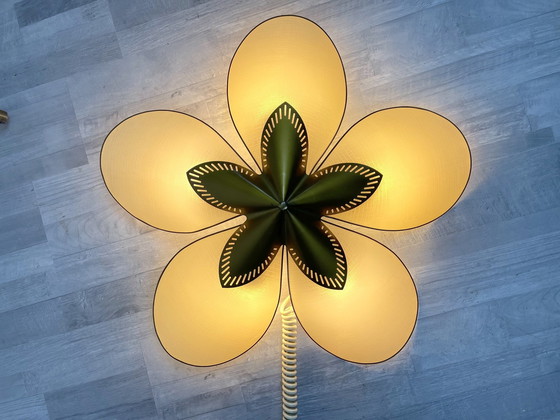 Image 1 of Mid Century Design plafondlamp bloemvorm 1950S