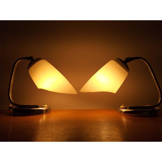 Image 1 of Paar vintage Art Deco tafellampen, 1930