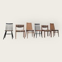 5x Mid Century stoelen