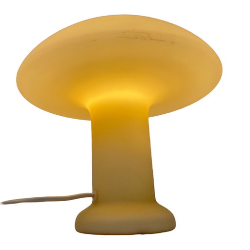 Hustadt Leuchten - Pop Art / Space Age ontwerp - Paddestoel lamp - Glas - Model 496