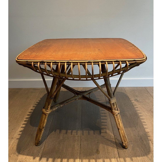 Image 1 of Vintage rotan salontafel, 1950