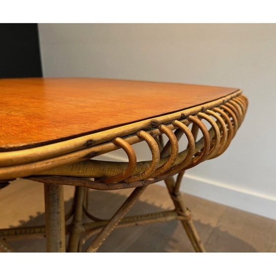 Image 1 of Vintage rotan salontafel, 1950