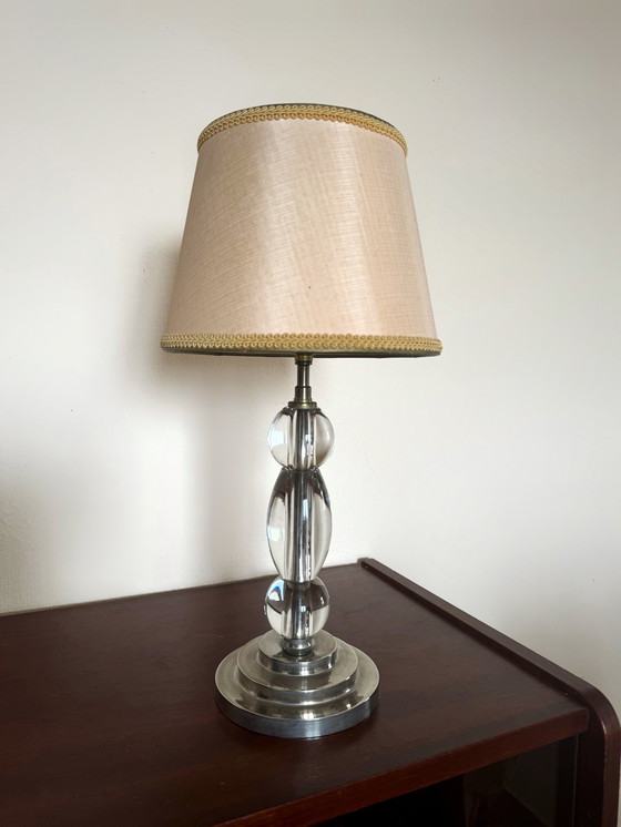 Image 1 of Dlg Adnet Kristallen Lamp jaren 50